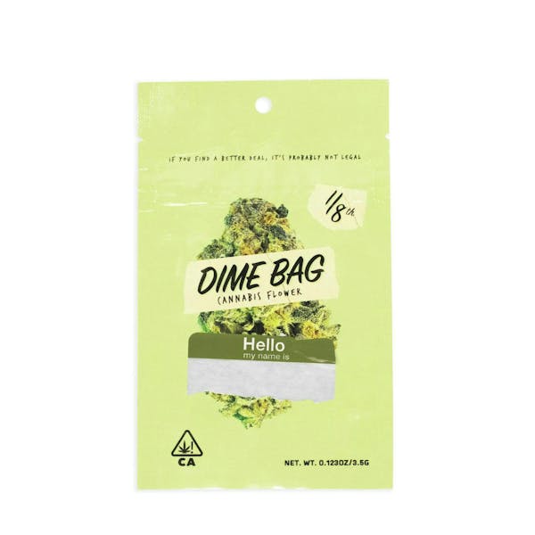 Dime Bag cannabis flower eighth